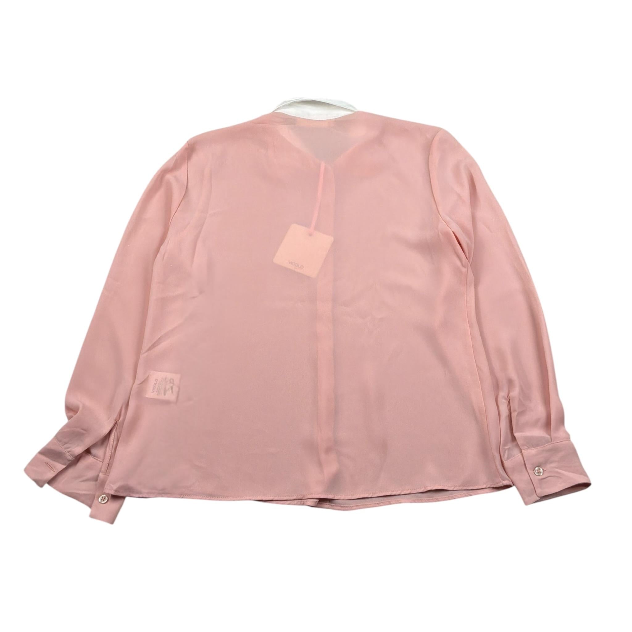Vicolo Camicia tinta unita con Colletto Rosa per Bambina 3145C00113X ROSA VICOLO 