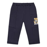 Moschino Pantalone Tinta Unita con Elastico In Vita per Neonato MUP05CN BLU MOSCHINO 