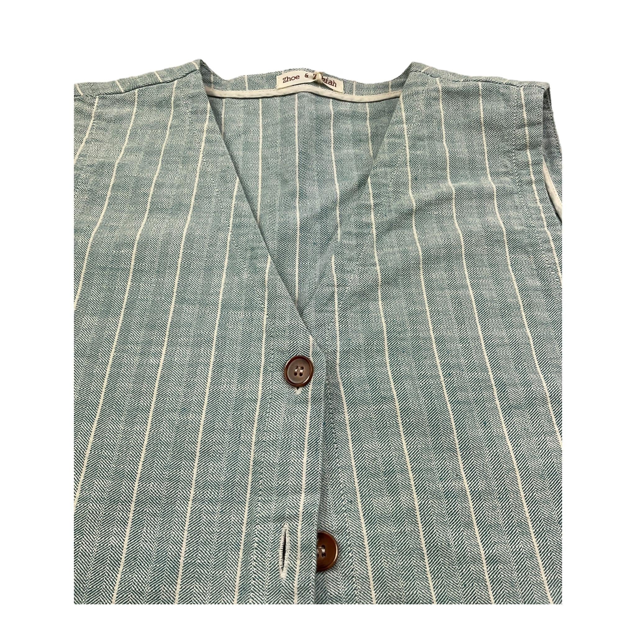 Zhoe & Tobiah Gilet Tinta Unita per Bambino HBE1 VERDE ACQUA ZHOE & TOBIAH 