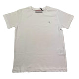 Cesare Paciotti T-Shirt Girocollo Tinta Unita con Stampa per Bambino TSP5155BB BIANCO CESARE PACIOTTI 