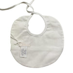 Ninnaoh Bavetta Tinta Unita con Fantasia Fiori per Neonata E25BA68 BIANCO NINNAOH 