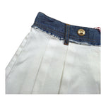 Vicolo Gonna Tinta Unita con Profilo In Contrasto per Bambina 3146G00345 BIANCO VICOLO 