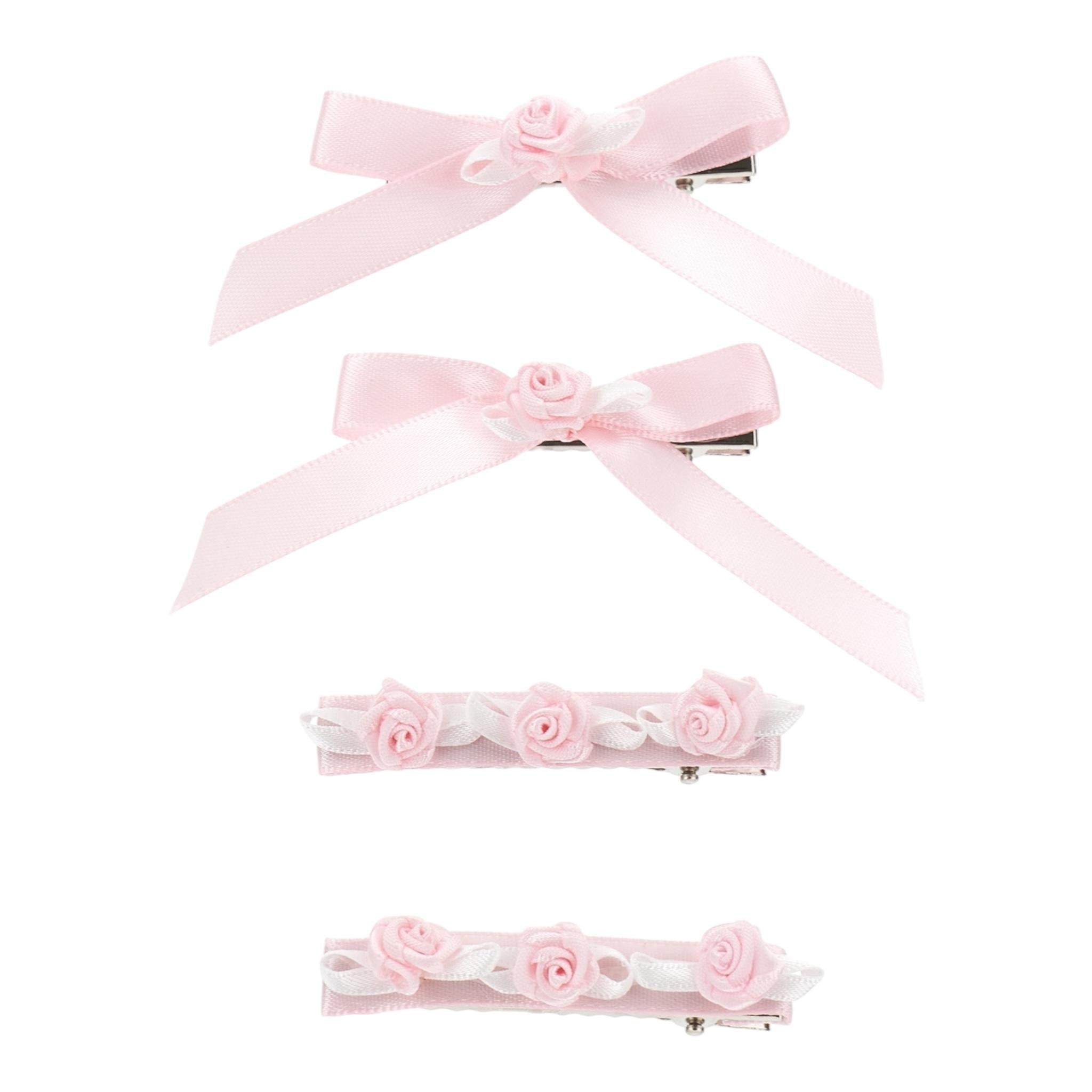 Monnalisa Set 4 Fermagli per Bambina 73E000 ROSA MONNALISA 