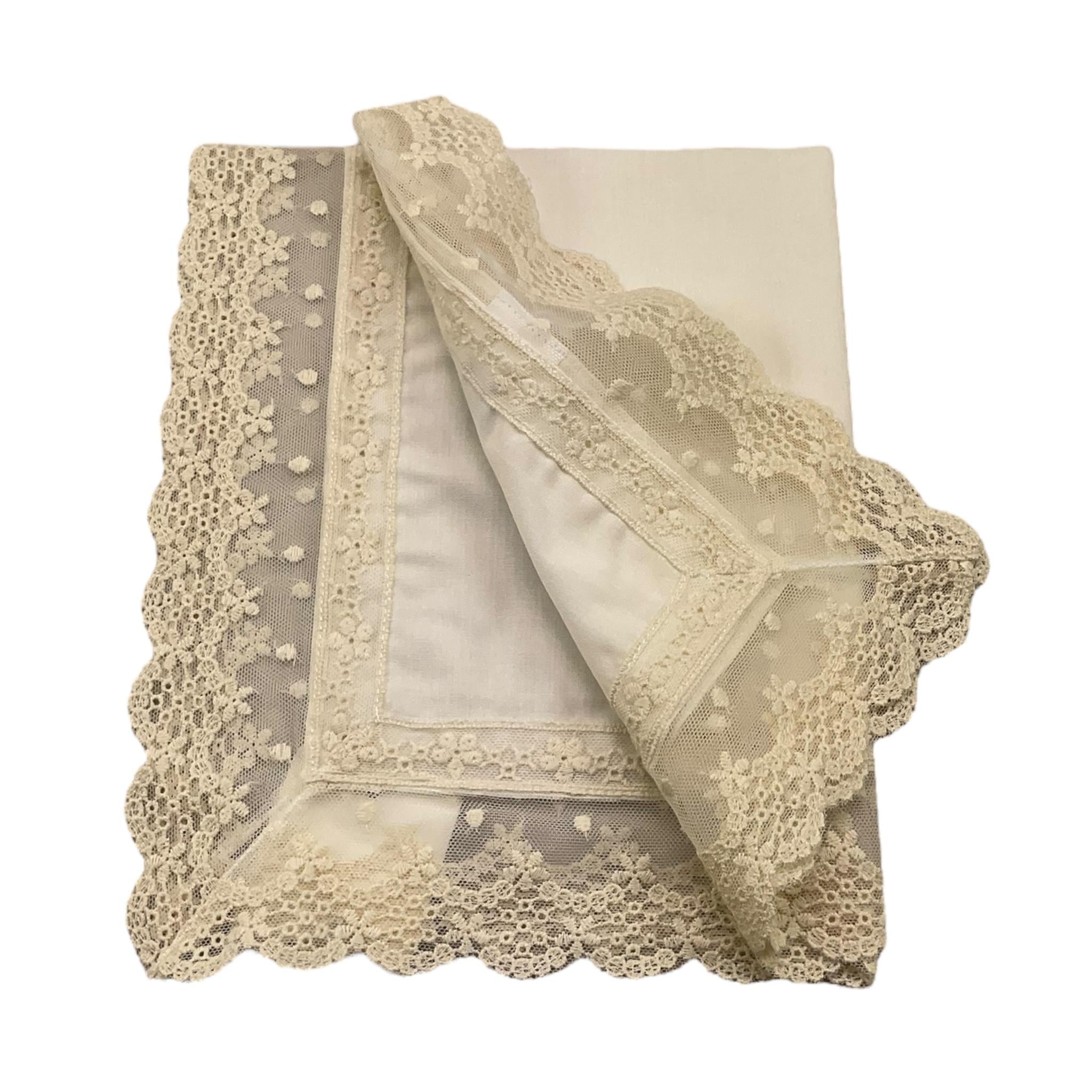 GRANLEI fazzolletto tinta unita Avorio per Neonata 224196 AVORIO GRANLEI 