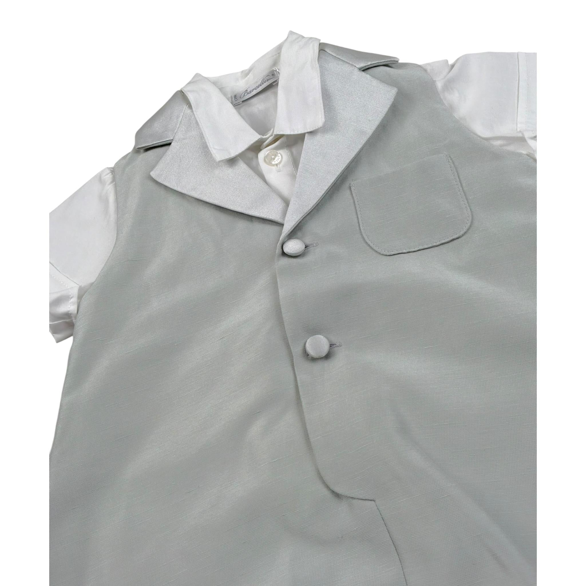 Barcellino Completo 2 Pezzi Body-Pagliaccetto per Neonato 120711X VERDE BARCELLINO 