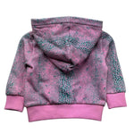 John Richmond Felpa con Zip E Cappuccio Stampa Fantasia per Neonata RIP26056FE ROSA JOHN RICHMOND 