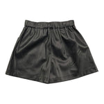 LIU JO short tinta unita in ecopelle Nero per Neonata KF4012E0392 NERO LIU JO 