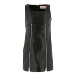 ELISABETTA FRANCHI abito giromanica tinta unita in ecopelle Nero per Bambina EFAB540 NERO ELISABETTA FRANCHI 