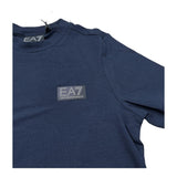 Emporio Armani T-Shirt Girocollo Tinta Unita con Logo per Bambino 7B000093 NERO EMPORIO ARMANI 