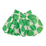 Miss Grant Gonna  Con Elastico In Vita Bicolore Bianco/Verde Per Neonata