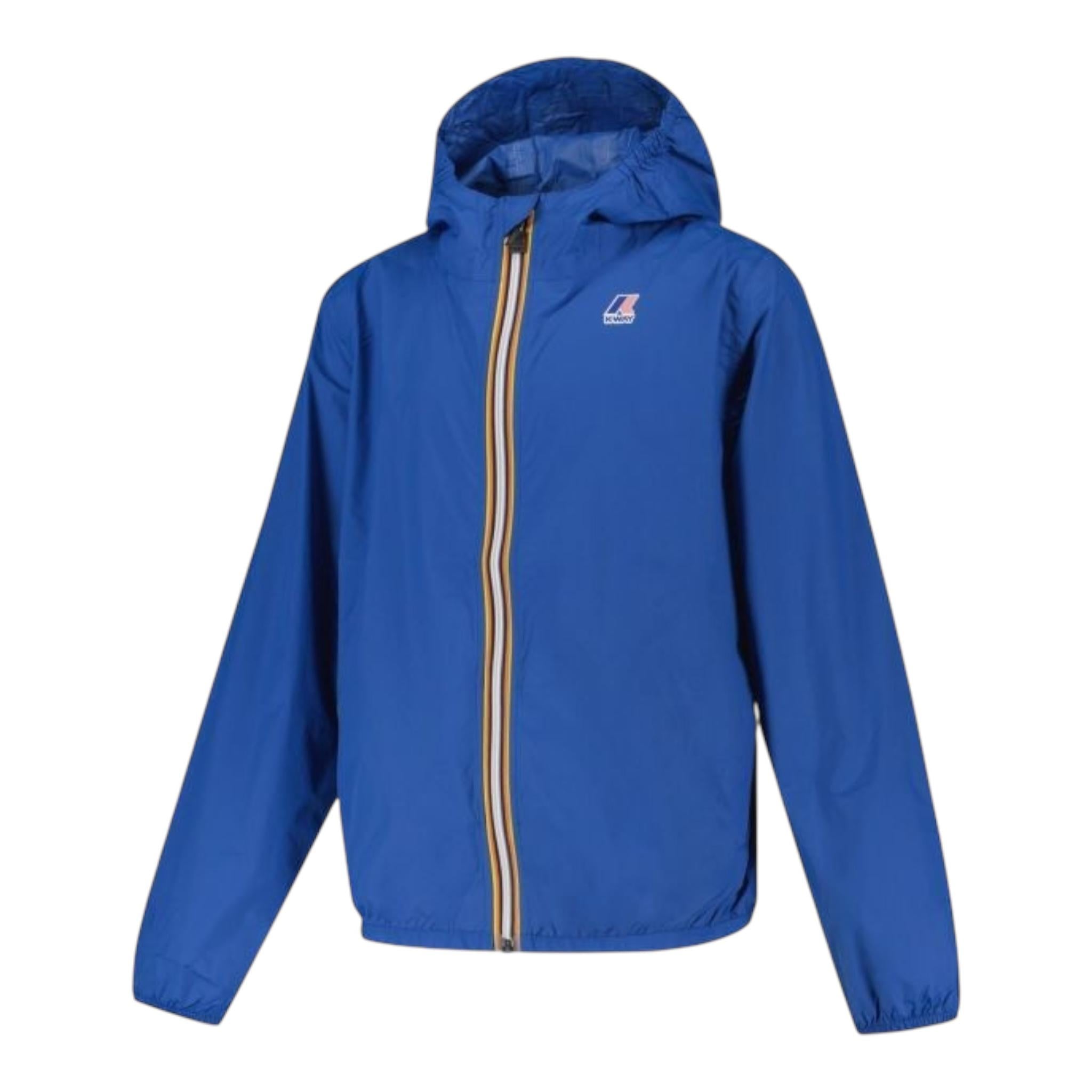 K-Way Giubbino Tinta Unita con Cappuccio per Bambino K61336WXXX BLU K-WAY 