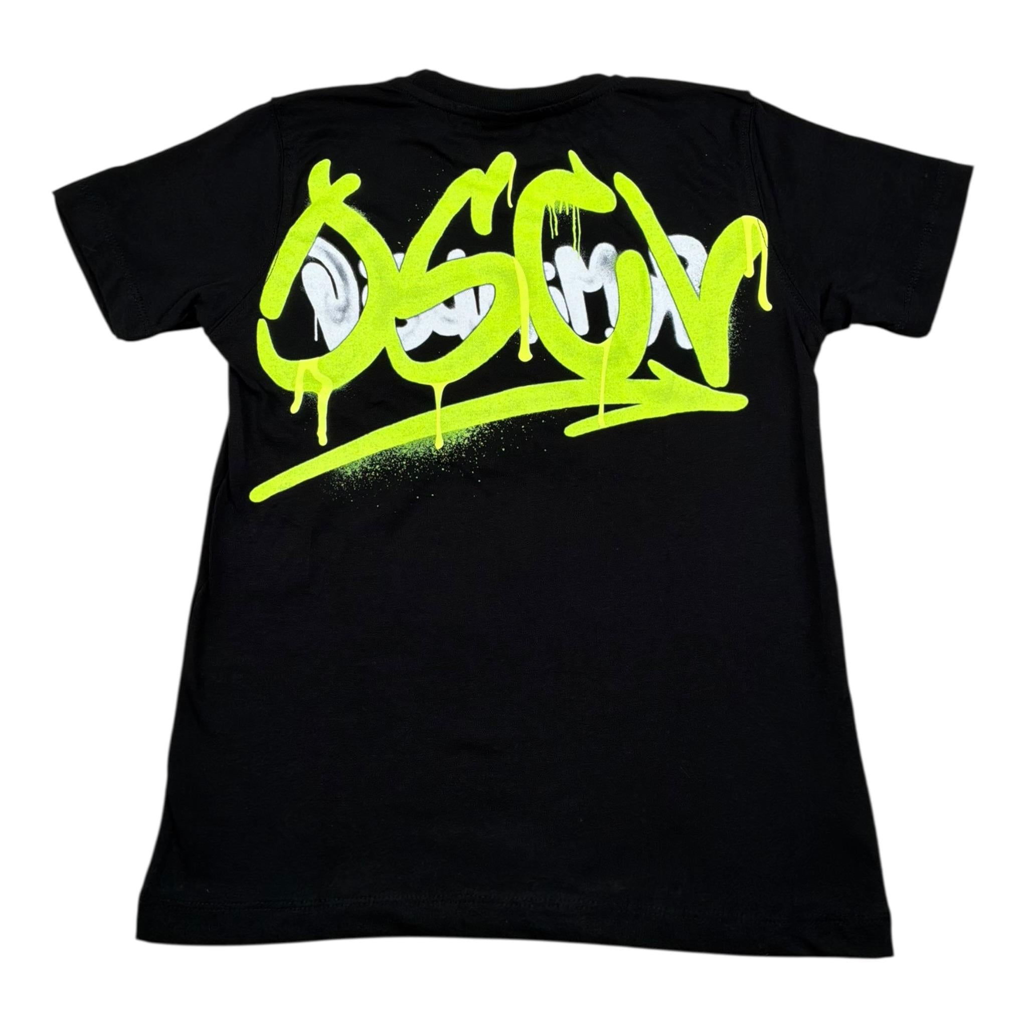 Disclaimer T-Shirt Girocollo Tinta Unita con Stampa per Bambino 25EDK58468 NERO DISCLAIMER 