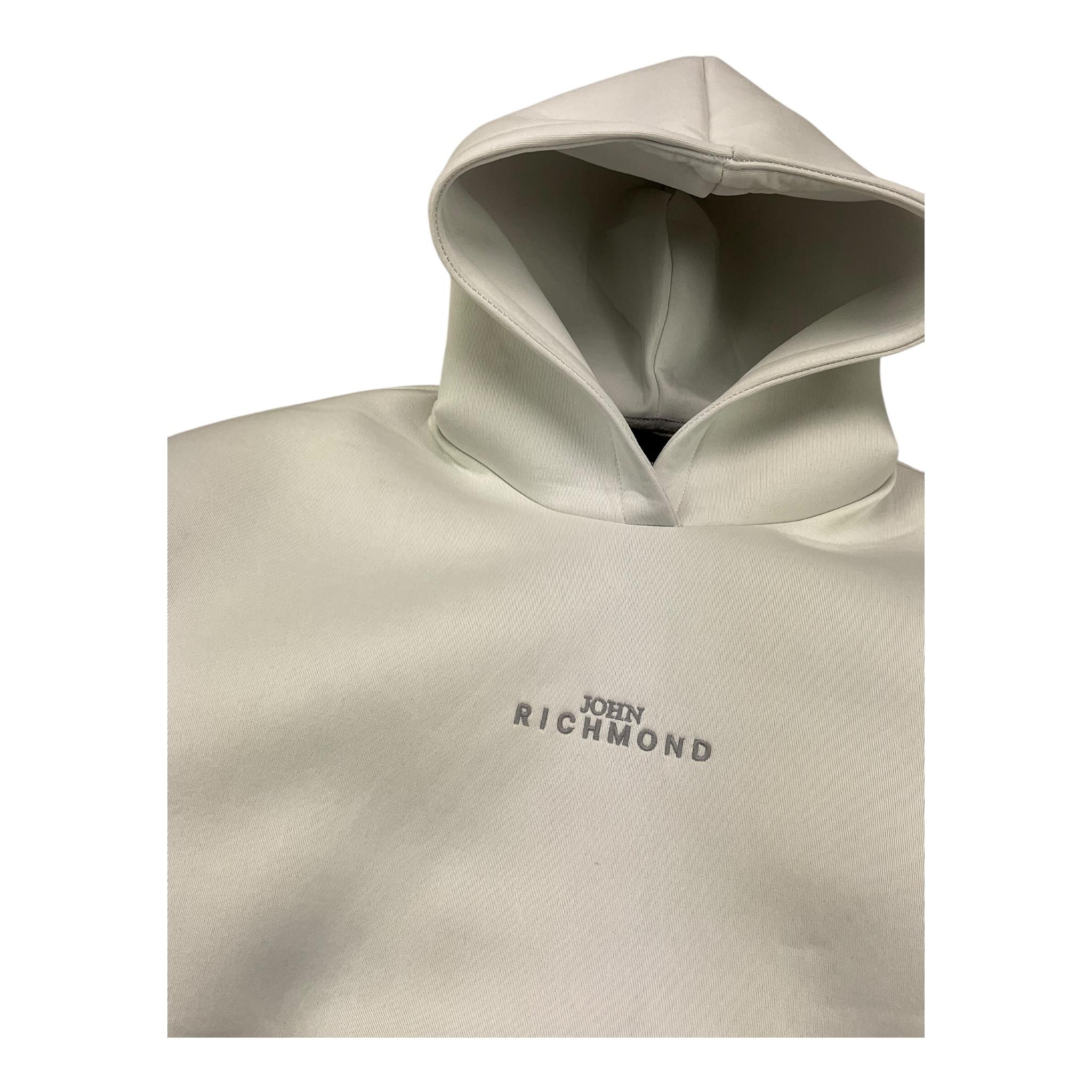 JOHN RICHMOND felpa chiusa con cappuccio tinta unita Panna per Bambino RBA25172FE PANNA JOHN RICHMOND 