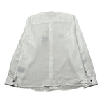 Never Too Camicia Manica Lunga tinta unita Collo Coreano Bianco per Bambino NT1568R BIANCO NEVER TOO 