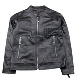 JOHN RICHMOND chiodo in pelle tinta unita Nero per Bambino RBA25121GB NERO JOHN RICHMOND 