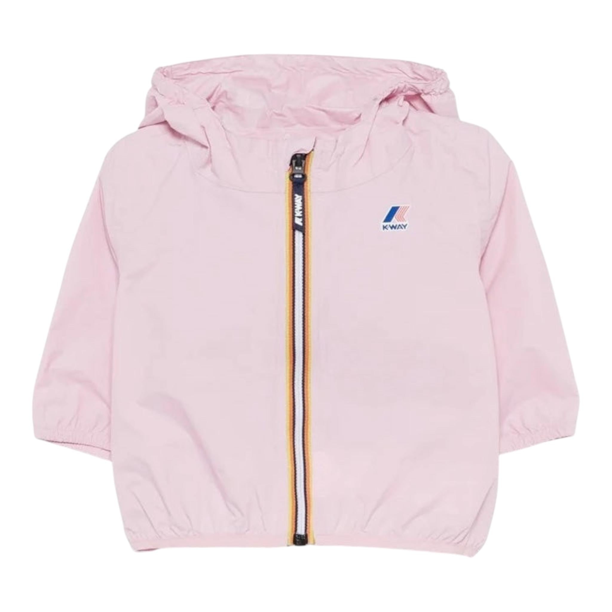 K-Way Giubbino Tinta Unita con Cappuccio per Neonata K61336WWWN ROSA K-WAY 