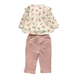 MAYORAL completo 3pz felpa-shirt-leggins tinta unita con fantasia fiori Bianco per Neonata 2610 BIANCO MAYORAL 