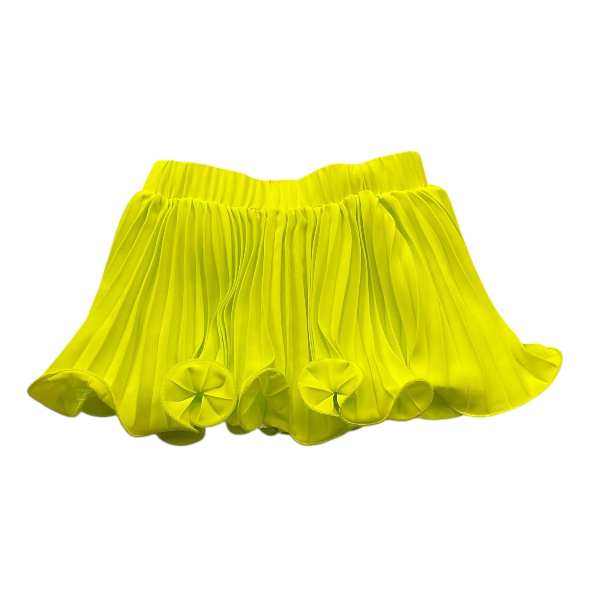 Twinset Gonna Tinta Unita con Balze per Neonata 251GJ2QQ5X GIALLO FLUO TWINSET 