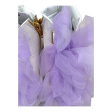 Miss Grant Sneaker Tinta Unita con Fiocco Beige/Viola per Bambina