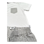 Il Gufo Completo 2 Pezzi T-Shirt-Bermuda Bicolore per Neonato P25DP549C1080 BIANCO/GRIGIO IL GUFO 