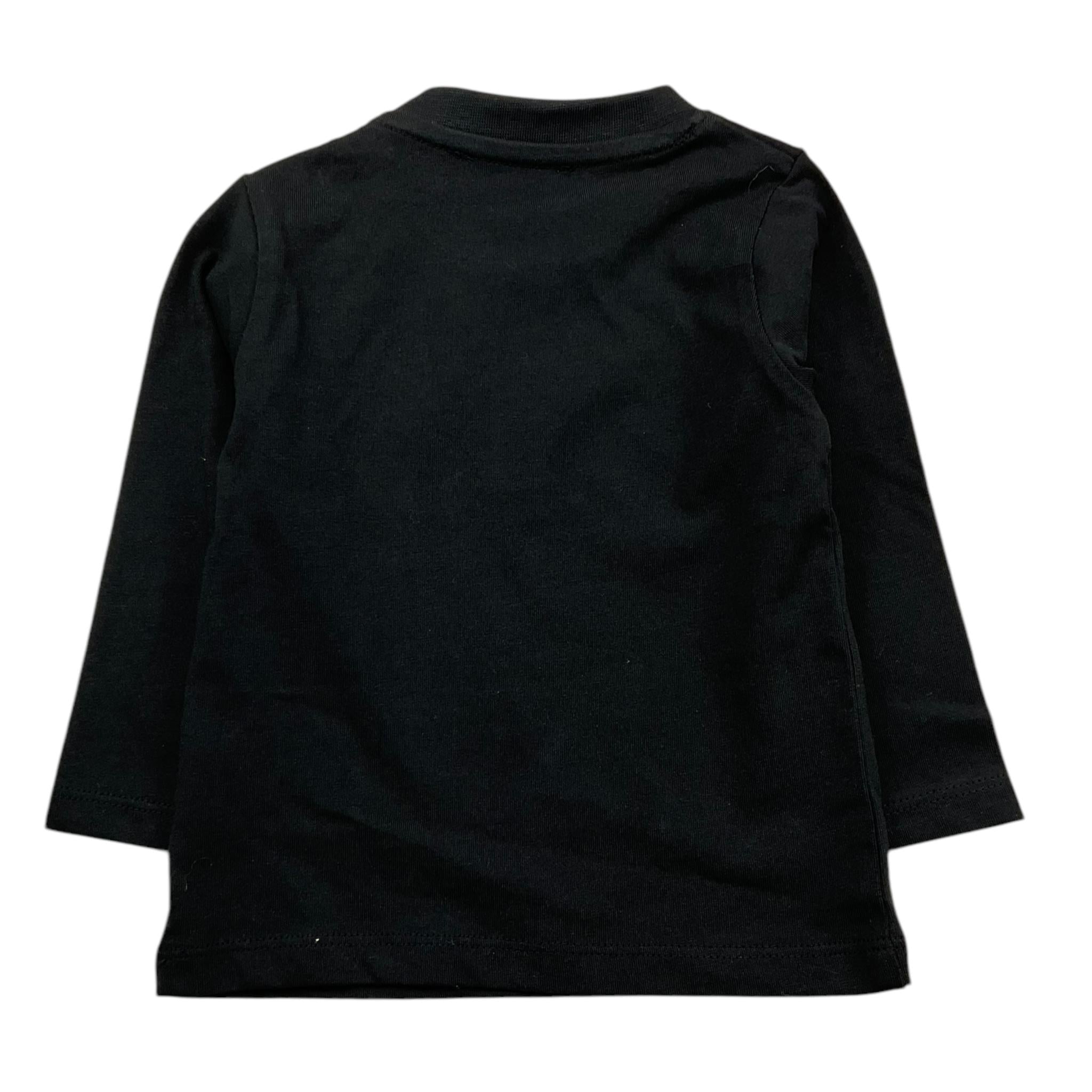 JOHN RICHMOND shirt tinta unita girocollo con stampa Nero per Neonato RIA25121TS NERO JOHN RICHMOND 