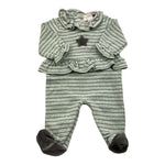 NANAN tutina manica lunga fantasia a righe Verde acqua per Neonata I2349801V VERDE ACQUA NANAN 