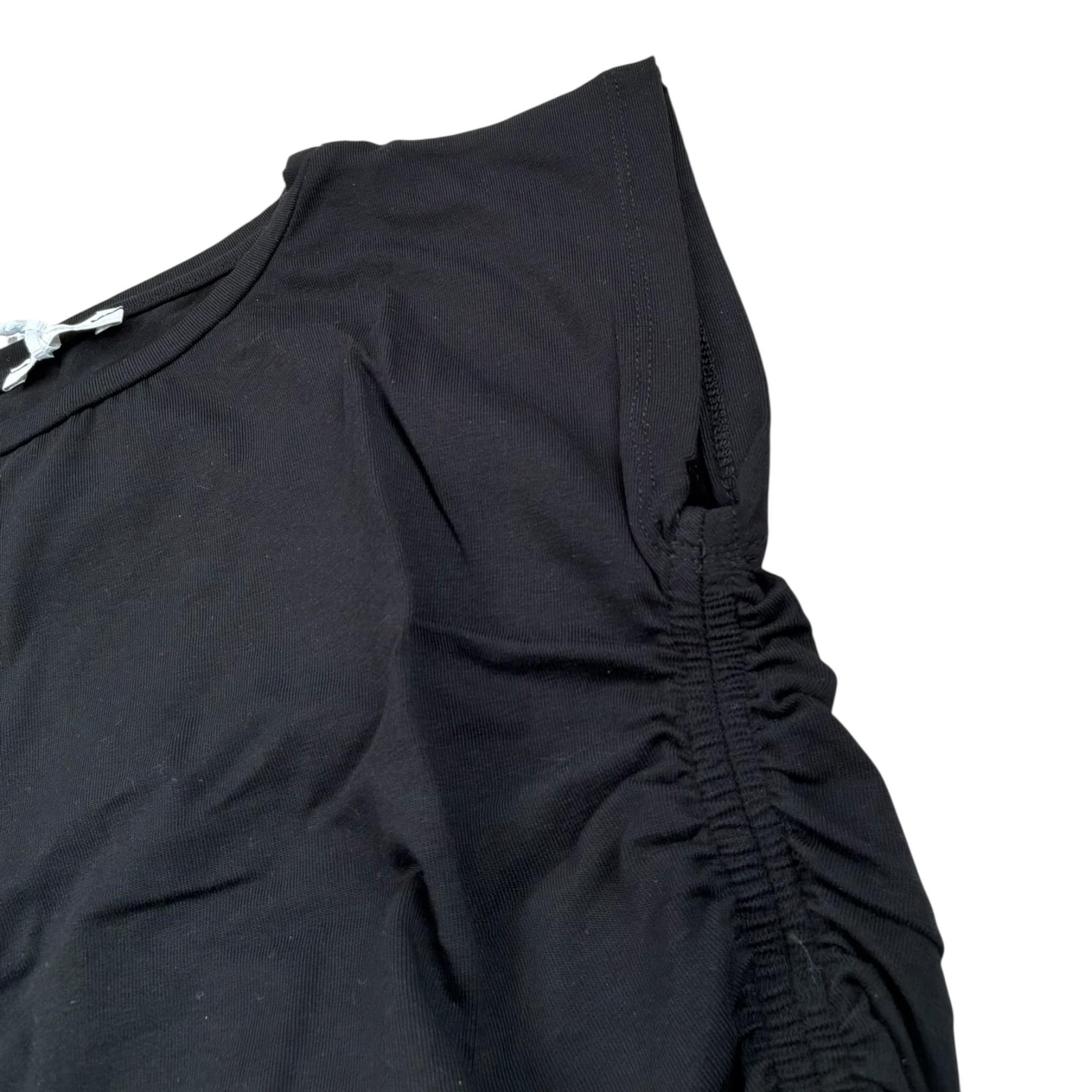 Lu Lu By Miss Grant Top tinta unita Giromanica Nero per Bambina LL3640 NERO LU LU BY MISS GRANT 