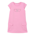 Liu Jo Abito Mezza Manica Tinta Unita con Logo per Bambina KA5017X ROSA LIU JO 