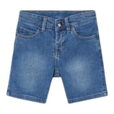 Mayoral Bermuda In Denim Tinta Unita con Girovita Regolabile per Bambino 237X BLU MAYORAL 