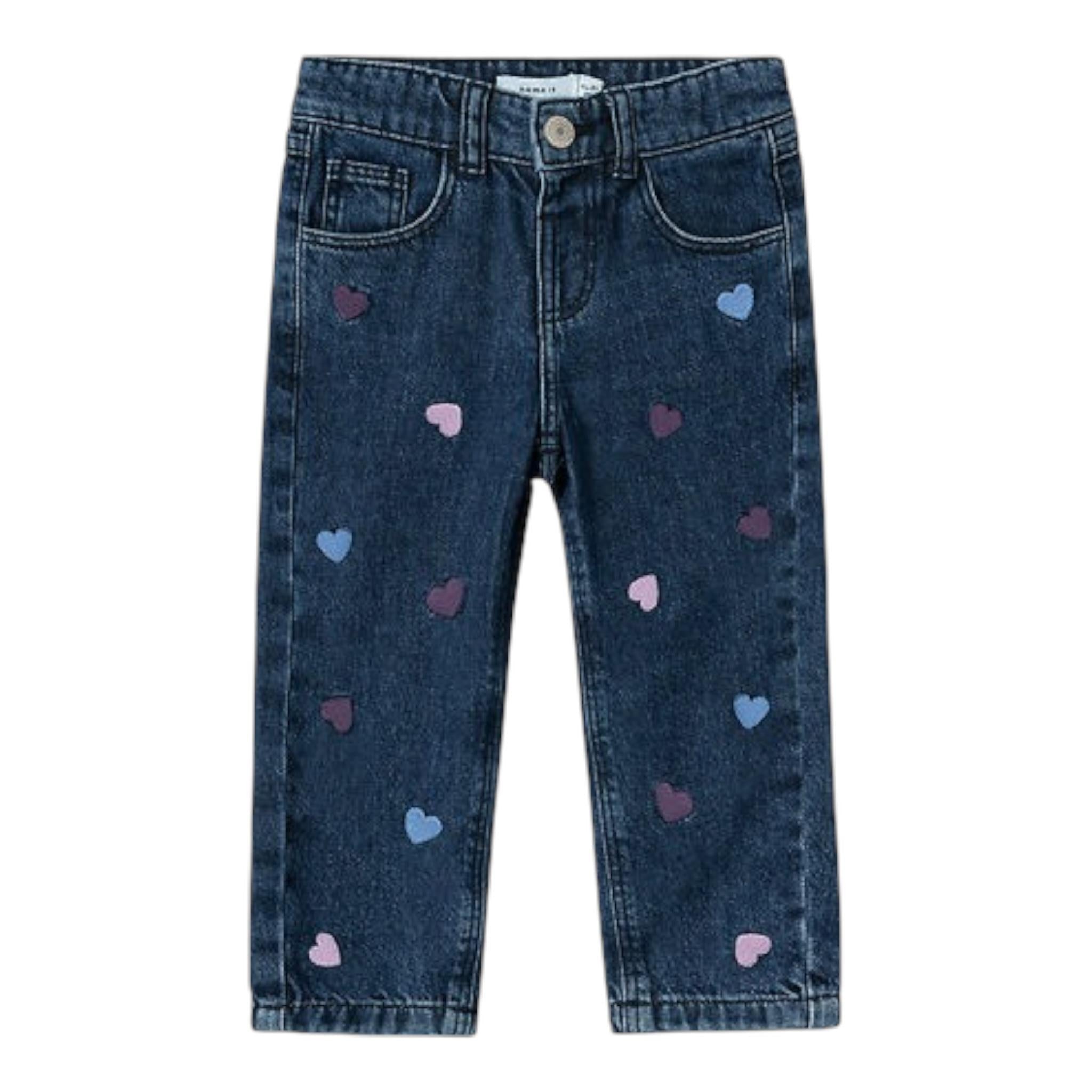 NAME IT jeans tinta unita con girovita regolabile Blu per Neonata 13232570 BLU NAME IT 