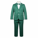 Mai'S Kids Completo 4 Pezzi Camicia-Giacca-Pantalone-Papillions per Bambino MAICOM VERDE MAI'S KIDS 