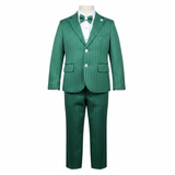 Mai'S Kids Completo 4 Pezzi Camicia-Giacca-Pantalone-Papillions per Bambino MAICOM VERDE MAI'S KIDS 