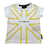 John Richmond T-Shirt Girocollo Tinta Unita con Stampa per Neonato RIP25077TS BIANCO JOHN RICHMOND 