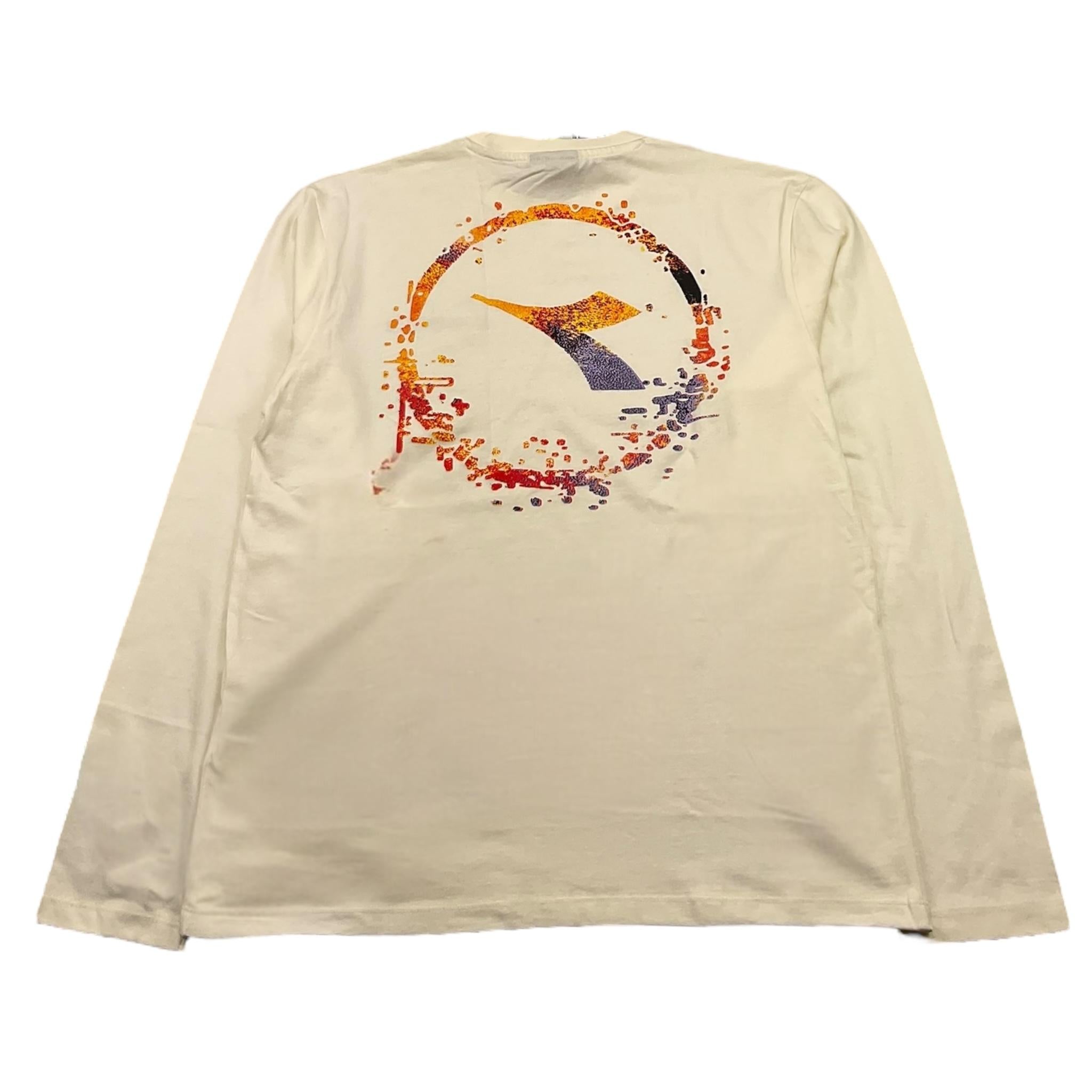 DIADORA shirt girocollo tinta unita con stampa Panna per Bambino F4DIJBTH032 PANNA DIADORA 