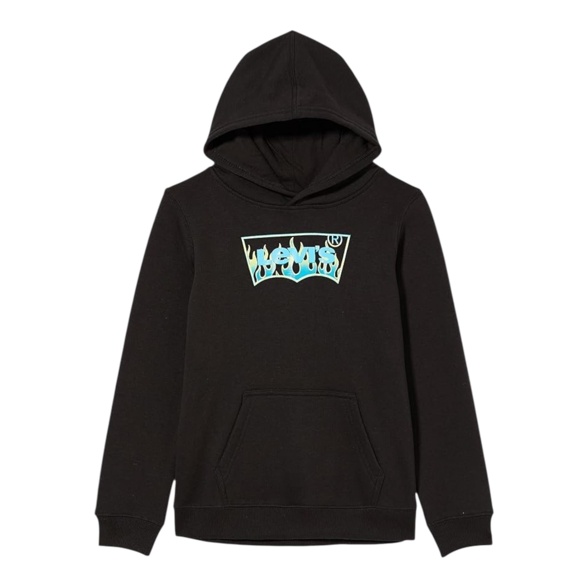 LEVI'S felpa tinta unita con cappuccio e stampa Nero per Bambino JDJDKJ NERO LEVI'S 