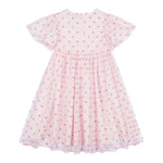 Moschino Abito Mezza Manica Tinta Unita con Tulle per Neonata MDV0C0 ROSA MOSCHINO 