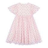 Moschino Abito Mezza Manica Tinta Unita con Tulle per Neonata MDV0C0 ROSA MOSCHINO 