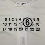 MAISON MARGIELA t-shirt girocollo tinta unita con stampa Bianco per Bambina M60672 BIANCO MAISON MARGIELA 