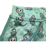 Saint Barth Short Tinta Unita con Stampe per Bambina COCO VERDE SAINT BARTH 