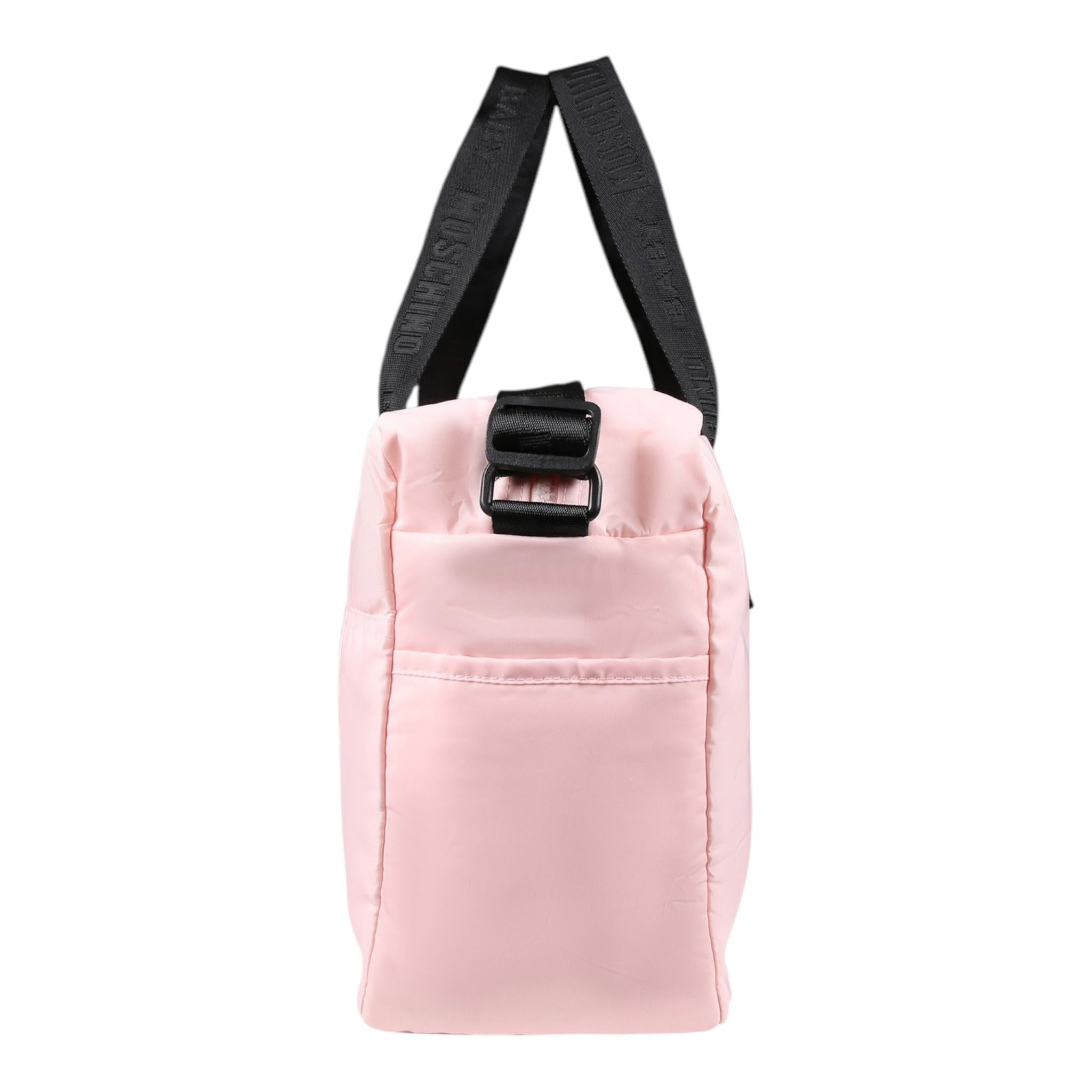 MOSCHINO borsa tinta unita con stampa orso Rosa per Neonata MUX052 ROSA MOSCHINO 