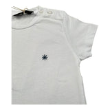 Manuel Ritz T-Shirt Girocollo Tinta Unita con Logo per Neonato MR3120NX BIANCO MANUEL RITZ 