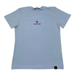 Zu+Elements T-Shirt Girocollo Tinta Unita con Stampa per Bambino ZU1608 AZZURRO ZU+ELEMENTS 