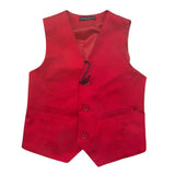 Manuel & Frank Gilet Tinta Unita per Neonato MF5011BN ROSSO MANUEL & FRANK 