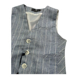 Manuel & Frank Gilet Tinta Unita con Fantasia per Bambino MF5193B AZZURRO MANUEL & FRANK 