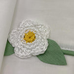 Ninnaoh Set 3 Pezzi Lenzuola Tinta Unita con Applicazioni per Neonata E25LE6 BIANCO NINNAOH 