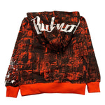 BUTNOT felpa chiusa con cappuccio tinta unita cn stampa Arancione per Bambino B9500548 ARANCIONE BUTNOT 