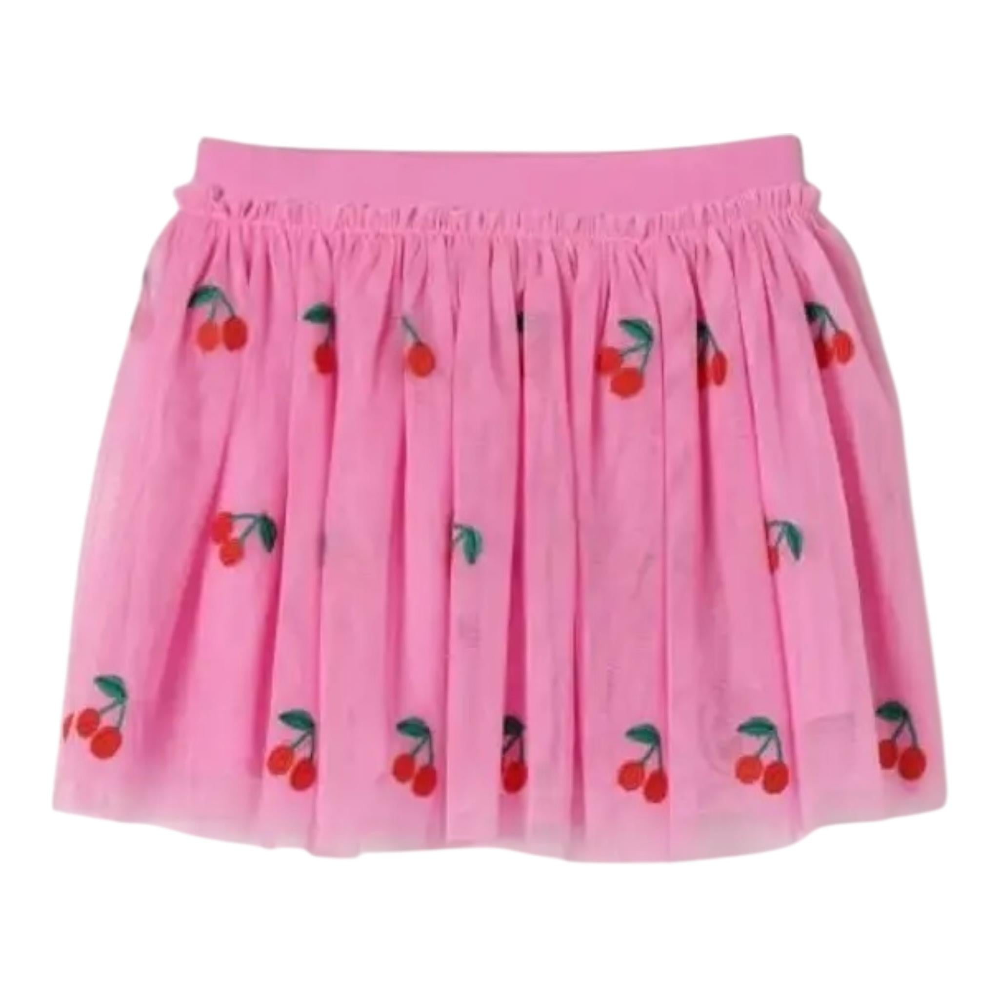 Stella Mccartney Gonna Tinta Unita con Stampa per Bambina TW7B01 ROSA STELLA McCARTNEY 