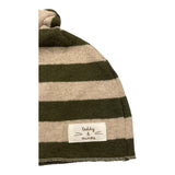 TEDDY E MINOU cappello fantasia a righe Verde/beige per Neonato I23AC020M1087 VERDE/BEIGE TEDDY E MINOU 