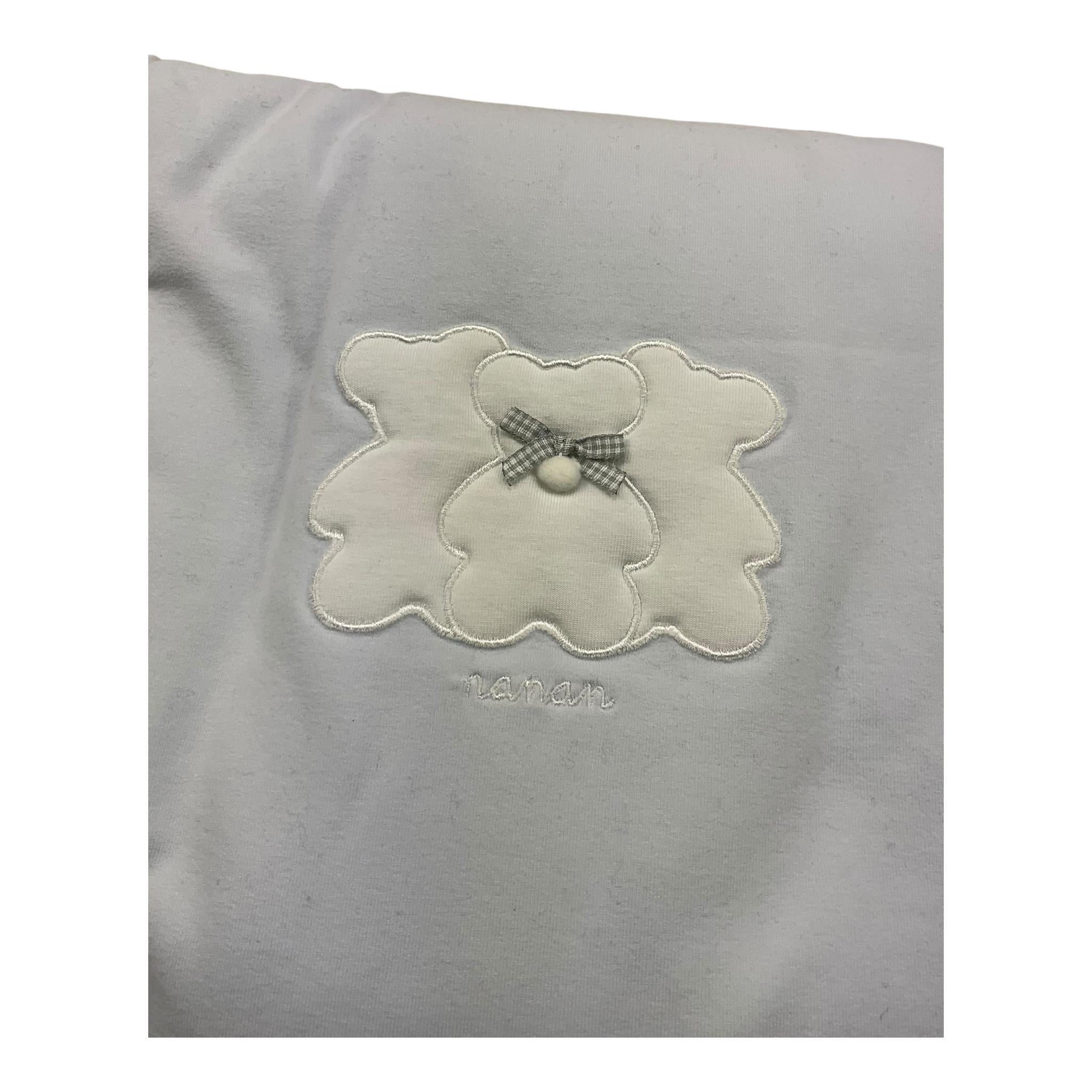 NANAN coperta tinta unita con stampa Azzurro per Neonato I17008A AZZURRO NANAN 
