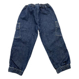 PLEASE jeans tinta unita con elastico in vita Blu per Neonata PE58012G65X BLU PLEASE 